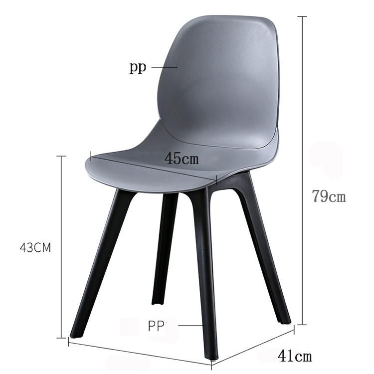 Southwestern Mesa De Comedor Y Sillas Dark Grey Plastic Dining Chair Design Chair Cheap Modern Nordic Chair for Living Room