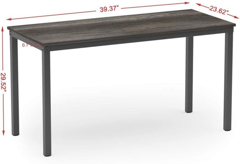 Contemporary Black Oak Dining Table for Kitchen for USA/Canada/Australia Market