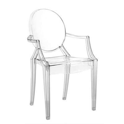 Vanity Dressing Chair Clear Ghost Transparent Modern Plastic Dining Chair