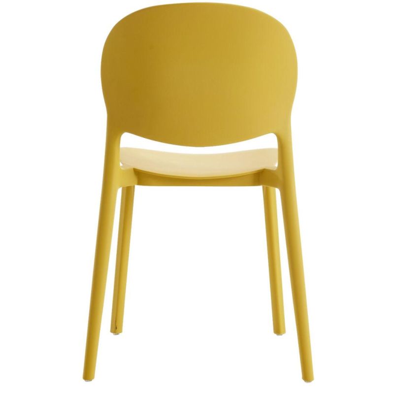 Simple and Fashionable Plastic Dining Chair Living Room Bedroom Leisure Backrest Thickened Stackable Chair