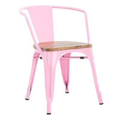 Free Sample Dining Gold Outdoor Industrial Plastic Frame Frames Vintage Leg Cafe Cheap Rose Metal Chair with Metal Legs