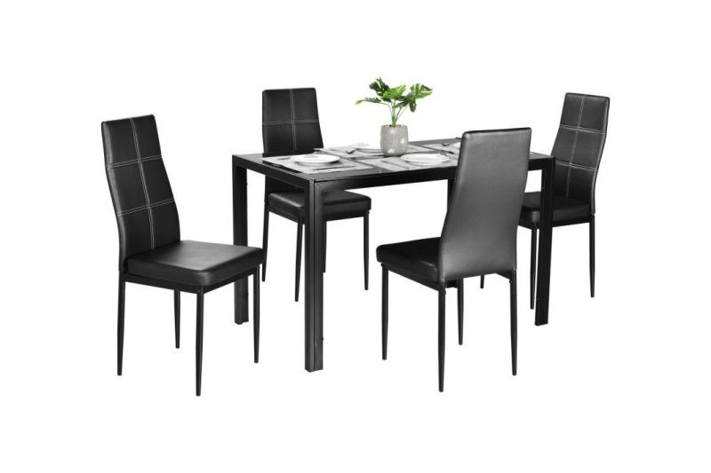 Temperen Glass Restaurant Furniture Dining Tables