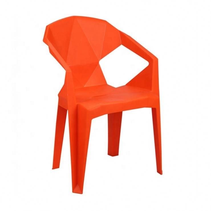 Cheap Plastic Chair for Garden Stackable Outdoor Chair PP Leisure Dining Chair Without Arm