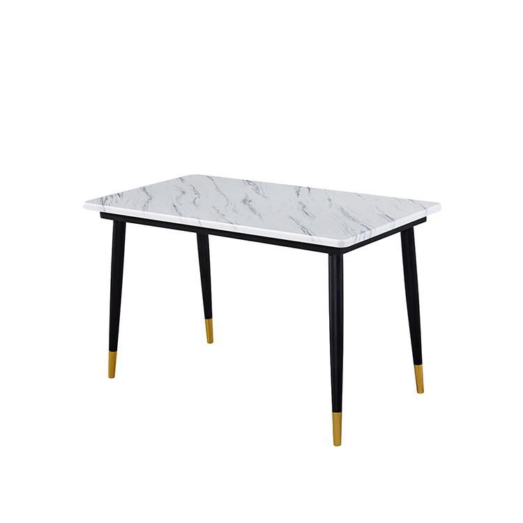 Simple White Lacquer Environmental MDF Square Coffee Dining Table