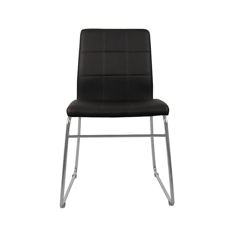 Wholesale Modern Home Furmiture Metal Legs PU Leather Dining Chairs