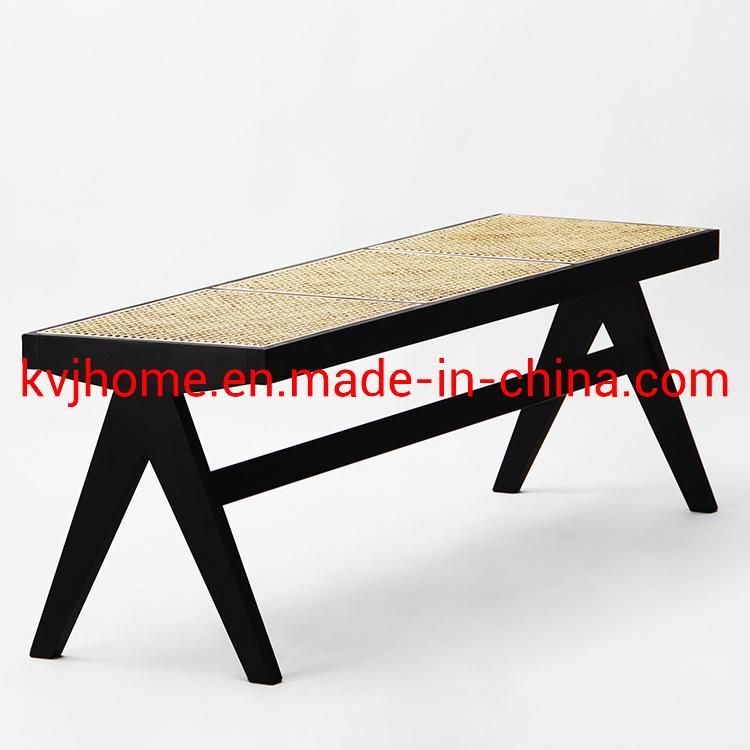 Kvj-6547c Hot-Selling Leisure Rattan Wood Pj Bench