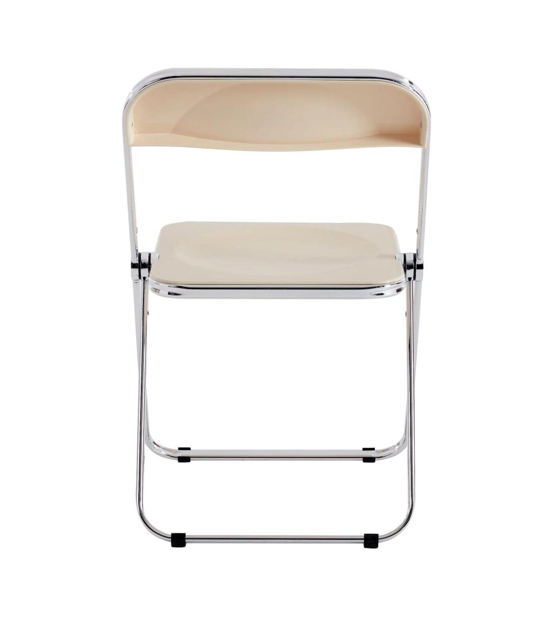 Hot Sales Transparent Wedding Use Plastic Folding Chair