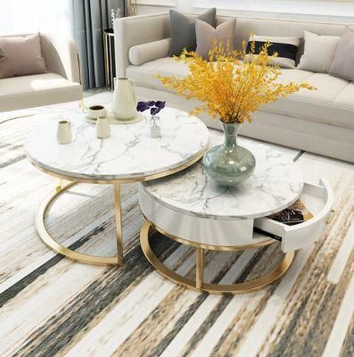 Wholesale Tables Nesting Stacking Table Round Marble Coffee Tables Set