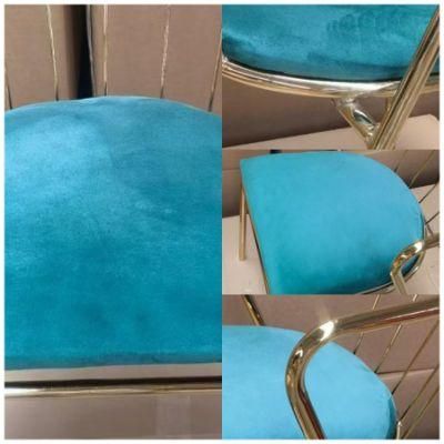 Wholesale Gold Luxury Nordic Cheap Indoor Home Furniture Restaurant Velvet Modern Dining Chair for Sale