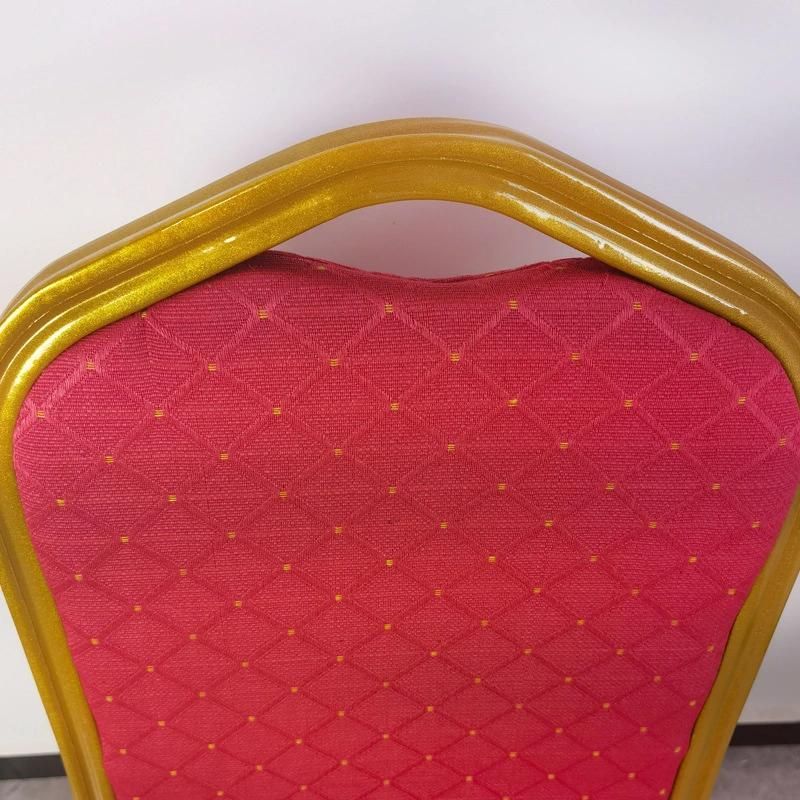 Hotel Wedding Banquet Chair Red Dining Chair Training Conference Soft Hotel Outdoor Event VIP Chair