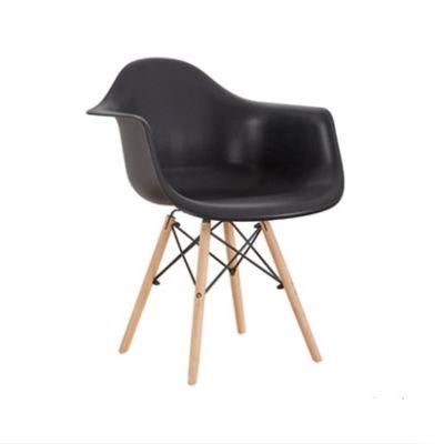 Nordic Style Home Furniture Hotel Coffee Armrest Leisure Plastic Dining Chair