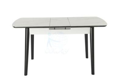 Modern Home Furniture Sintered Stone Extendable Dining Table