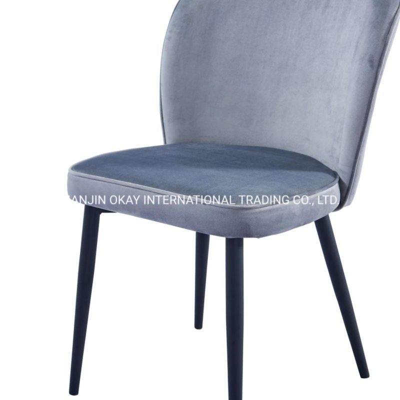 Wholesale Free Sample PU Seat with Stainless Steel Plating Leg Long Chair Dining Chair