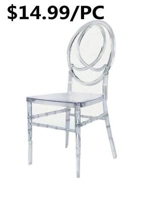 Popular Stackable Metal Armless Wedding Hotel Dining Silla Chiavari Chair