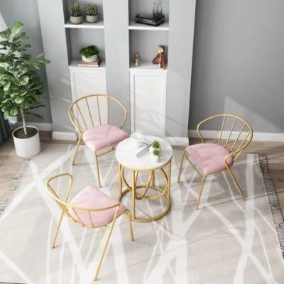 Luxury Leisure Velvet Restaurant Dinner Chair Living Room Dining Chair