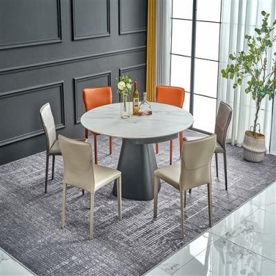 Restaurant Hotel Furniture Round Rotation Ceramic Dining Table