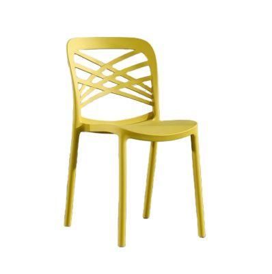 Wholesale Cheap Restaurant Modern Dinner Cafe White PP Sillas Chaise Kitchen Stackable Plastic Dining Chairs for Dinning Room