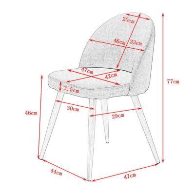 Popular Design Hotel Furniture Wedding Living Room Garden Fabric Dining Chair