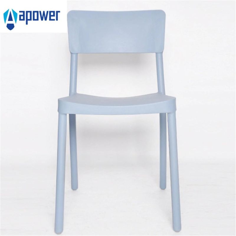 High Quality China Back Breathable Colorful Dining Stackable Plastic Chairs