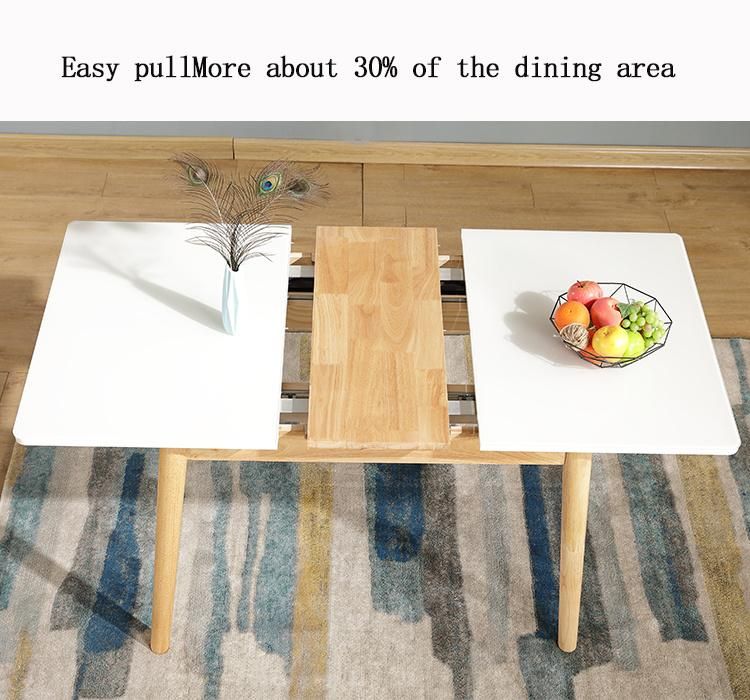 Nordic Style Space Saving Dining Table Modern Marble Sintered Stone Black Extension Extendable Square Dining Table