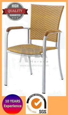 Outdoor Rattan Chair with Armrest Restaurant Chair (AS1017AR)