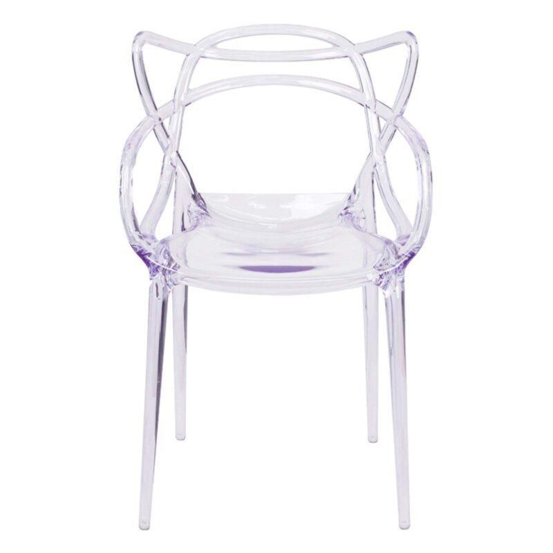 Modern Clear Red Transparent Tiffany Acrylic Phoenix Chairs for Wedding Room and Events