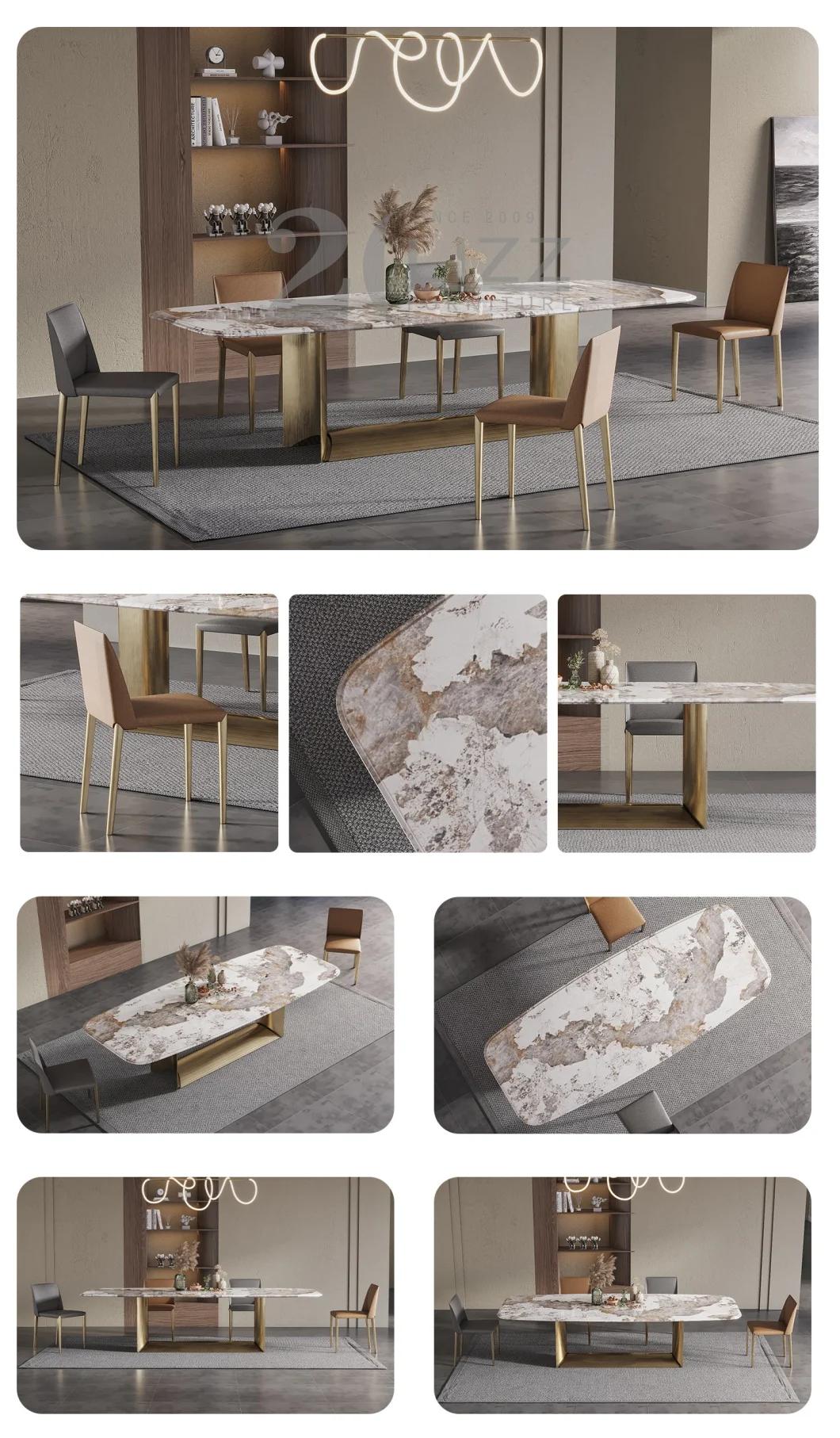 High 5 Star Restaurant Modern Dining Room Home Furniture Italian Design Pattern Dining Table