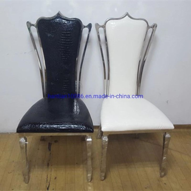 Latest New Design Durable Sofa White Wedding Banquet Dining Chairs