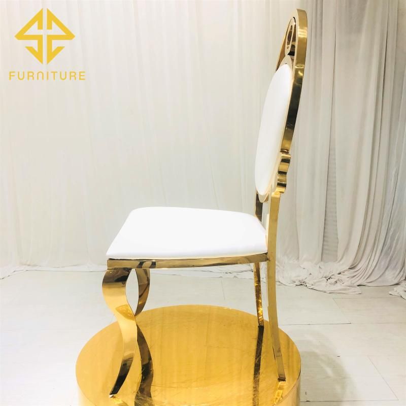 Hotel Furniture Royal Gold Staineless Steel Banquet Chair