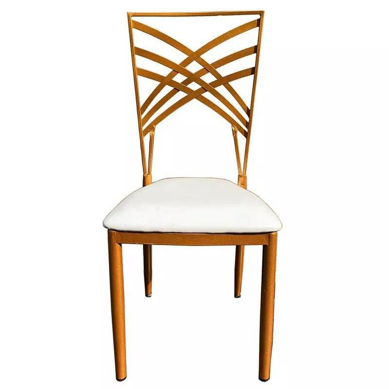 High Quality Hall Lobby Home Dining Metal Padded Chiavari Chair