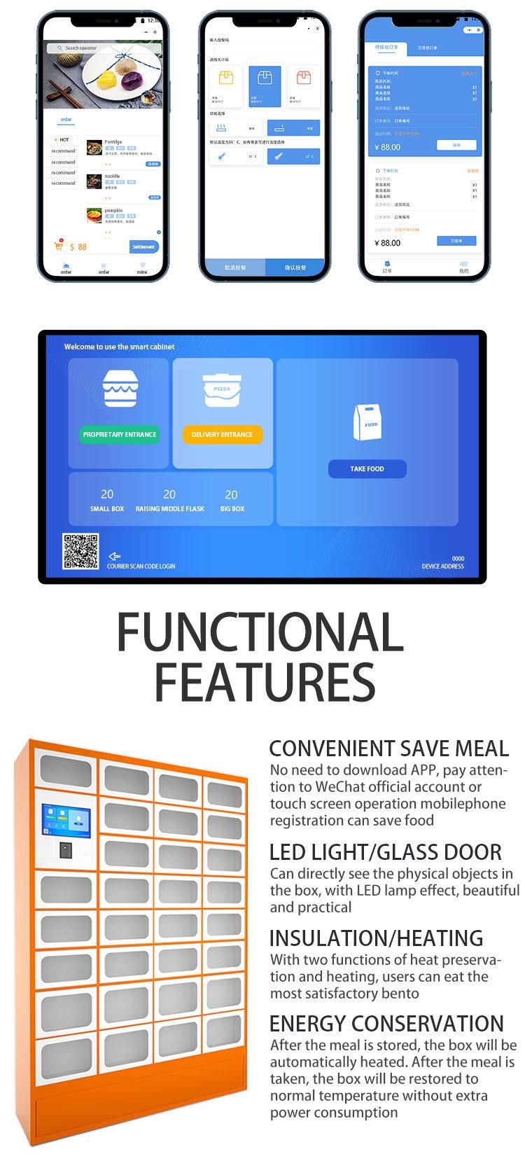 Clean and Hygienic Smart Food Storage Locker Contactless Food Delivery Locker