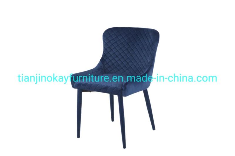 Good Quality of Velvet Fabric Modern Style Dining Chair