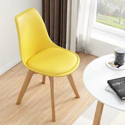 Factory Cheap High Back PU Leather Plastic Chairs with Cushion