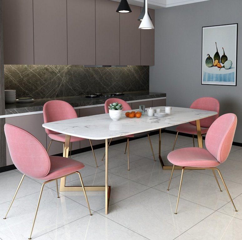 Simple Style Dining Room Table and Chairs Large Size