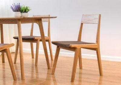 Solid Wooden Fabric Dining Chairs (M-X2145)