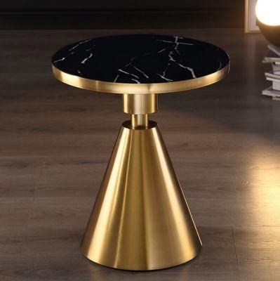 Round Modern Luxury Nordic Iron Marble Coffee Table