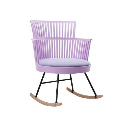 Living Room New Design Plastic Seat Rocking Chair China Manufacturer