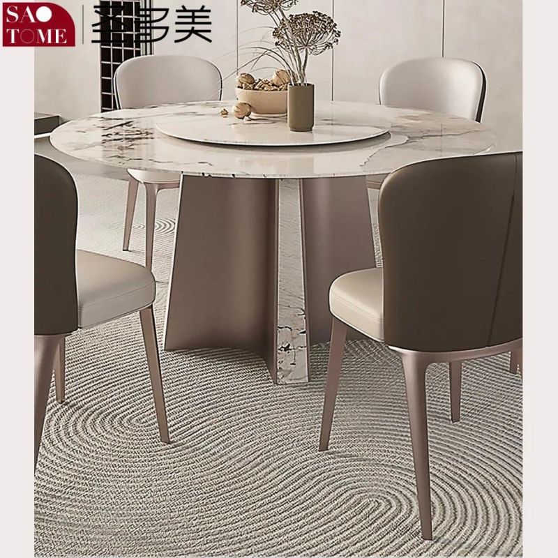 Bright Slate Dining Table for Household Small Apartment