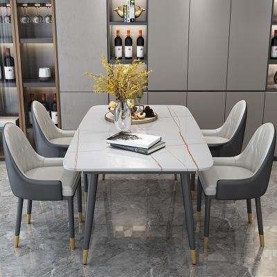 2021 Marble Dining Table and Chairs Modern Marble