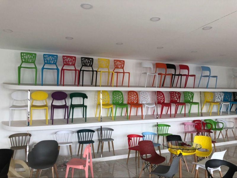 Plastic Chair Design Table Nordic Cheap Indoor Home Furniture Restaurant Modern Plastic Room Dining Chair