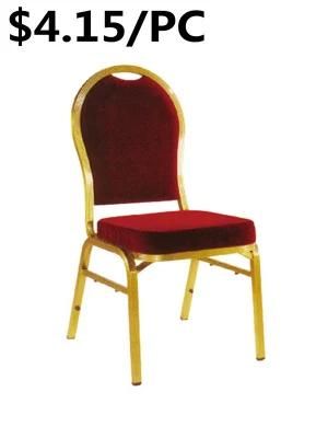 Modern Metal Armless Leisure Wedding Furniture Comfortable Dining Banquet Chair