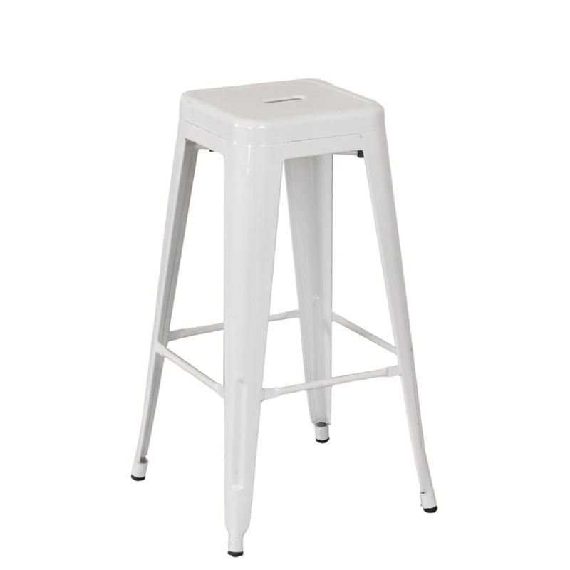 Bar Stool High Chair Stackable Industrial Metal Bar Chair