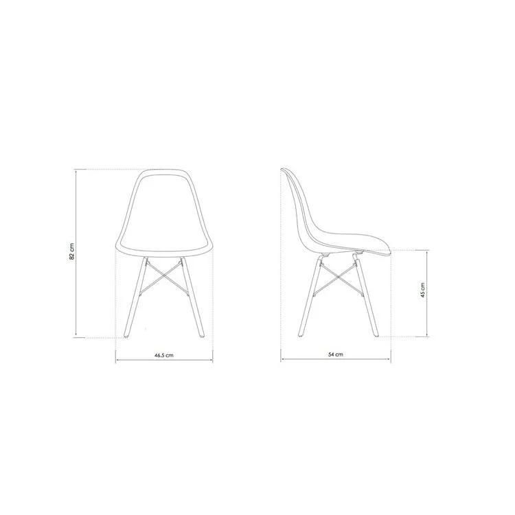 Modern New Design Colorful Home Furniture Hotel Restaurant Indoor or Outdoor PP Plastic Dining Chair