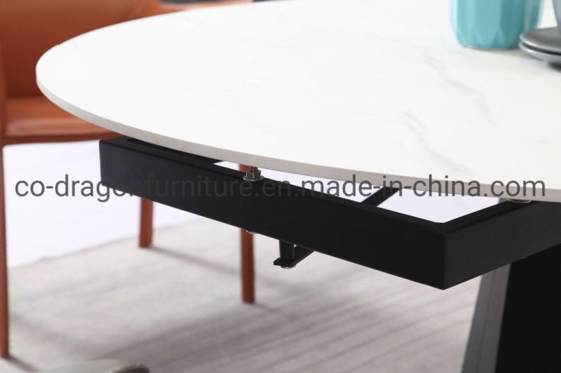 Modern Furniture Function Dining Table with Round Top 6 Sets