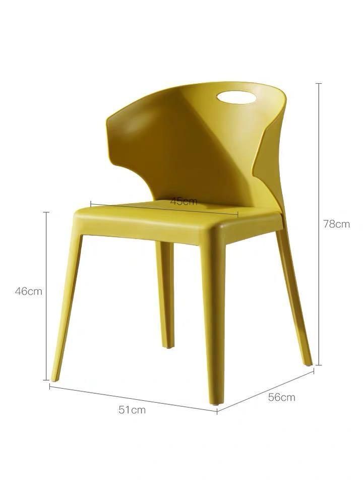 Wholesale Furniture PP Plastic Stackable Restaurant Kitchen Dining Chair