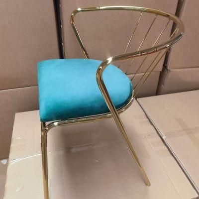 Modern Reception Stainless Steel Dining Wholesale Restaurant Furniture Dining Room Chair Kitchen Flannel Chairs