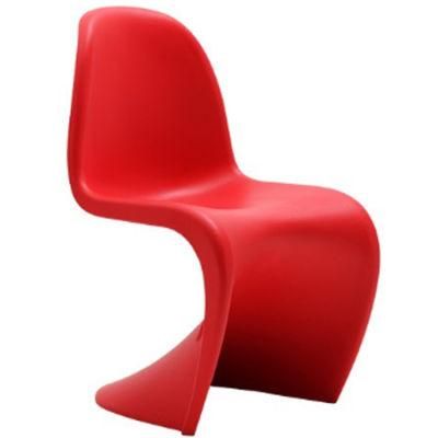 Hotel Lobby Classic Stacking Colorful Pandon Chair S Shape Plastic Living Room Side Dining Chair