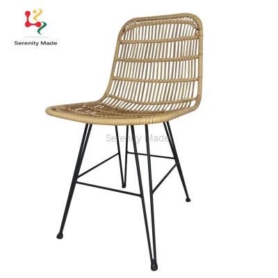 French Waterproof Outdoor Rattan Furniture Plastic Patio Wicker Rattan Chair