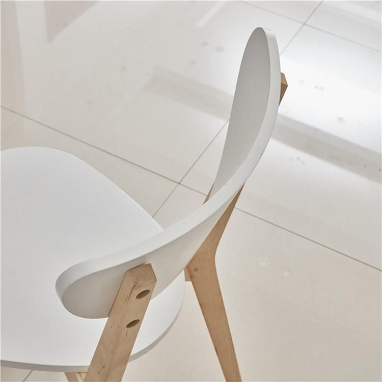 Solid Wood Design Dining Room White Wooden Set Butterfly Dining Chair for Restaurant