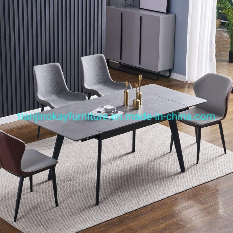 Dining Table Set Luxury Dining Room Furnituremodern White Dining Table Rectangleblack Metal Dining Table Legs